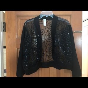 Avon sheer crop sweater